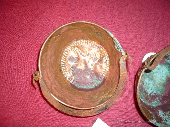 Artesan&iacute;a: Dos perolitos de bronce - Foto 5