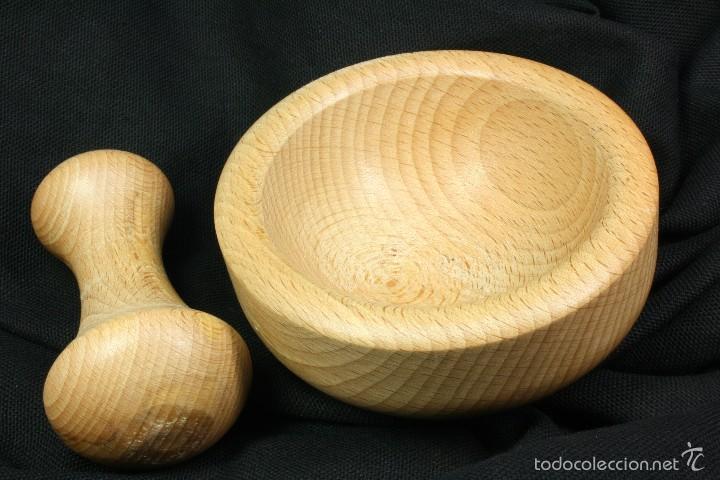 Artesan&iacute;a: Almirez madera. Moderno. Mortero. - Foto 2