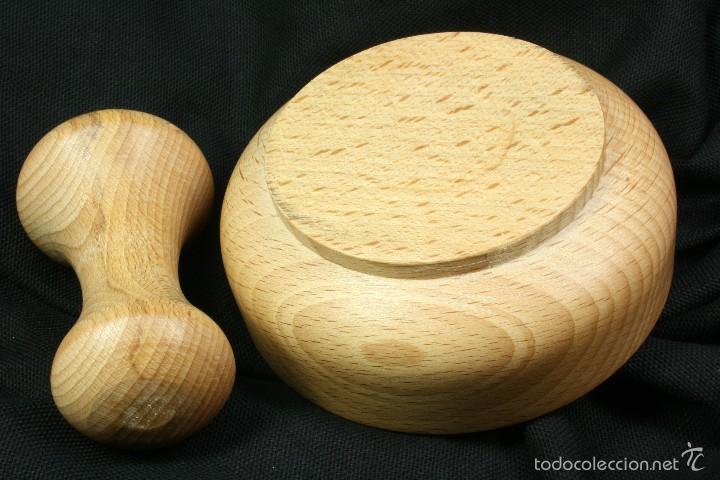 Artesan&iacute;a: Almirez madera. Moderno. Mortero. - Foto 3