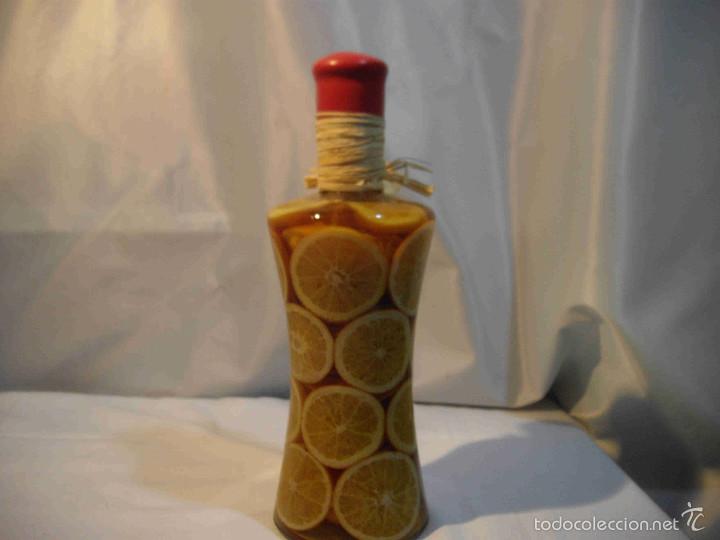 Artesan&iacute;a: botella cristal con naranjas - Foto 1