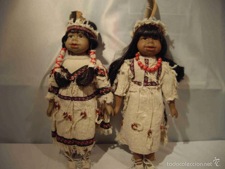 pareja de muñecos indios - Compra venta en todocoleccion