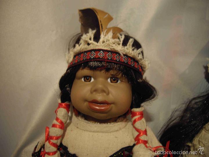 Artesan&iacute;a: Pareja de mu&ntilde;ecos indios - Foto 6