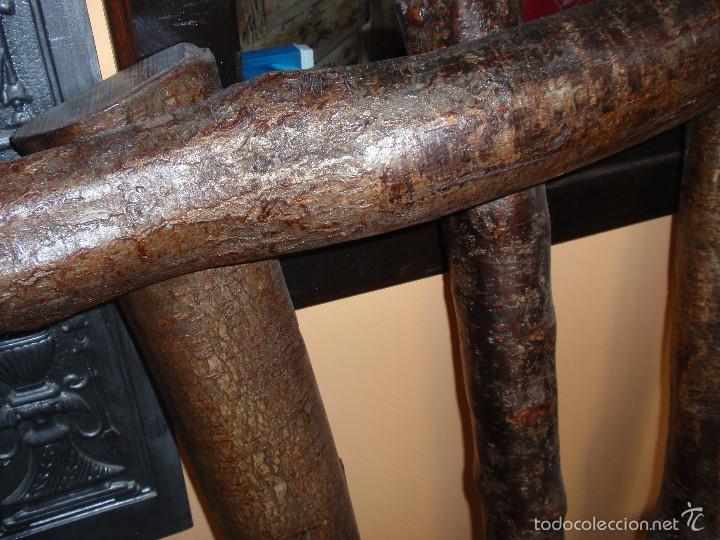 Artesan&iacute;a: 2 Mesitas rusticas y cabecero r&uacute;stico ciruelo. - Foto 7