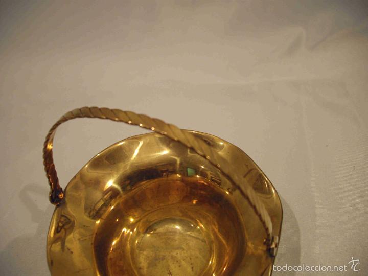 Artesan&iacute;a: CESTA METAL DORADO - Foto 5