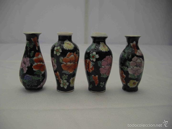 Artesan&iacute;a: Set 4 minijarrones porcelana - Foto 1