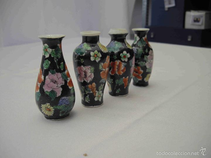 Artesan&iacute;a: Set 4 minijarrones porcelana - Foto 2