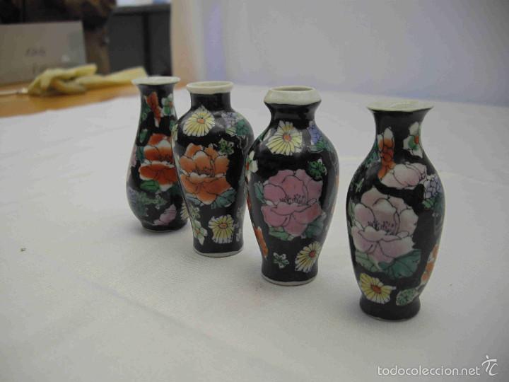 Artesan&iacute;a: Set 4 minijarrones porcelana - Foto 3