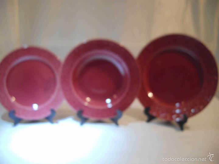Artesan&iacute;a: TRES PLATOS GRANATES - Foto 1
