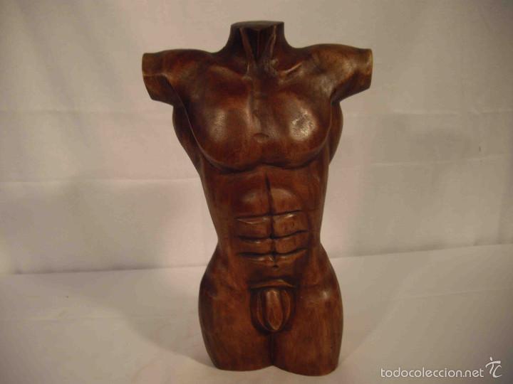 Artesan&iacute;a: FIG. MADERA TORSO HOMBRE 32 - Foto 1