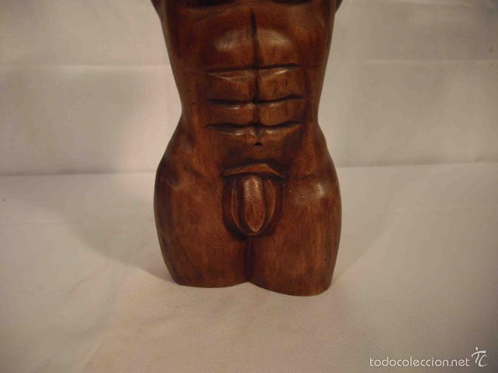Artesan&iacute;a: FIG. MADERA TORSO HOMBRE 32 - Foto 6
