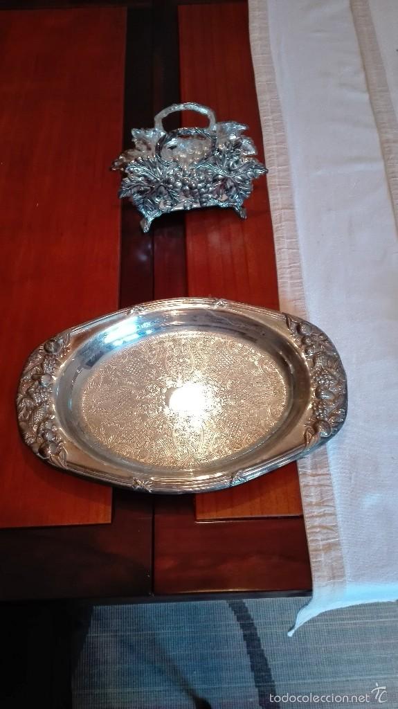Artesan&iacute;a: Servilletero de plata y bandeja - Foto 2