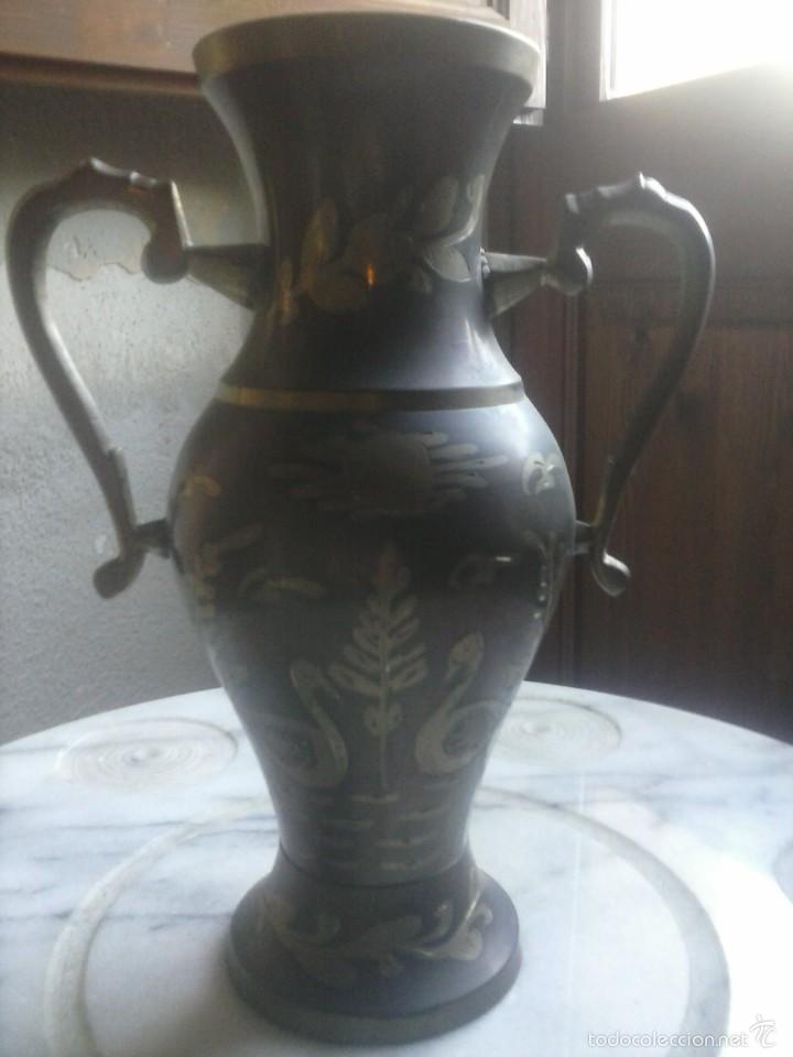 Artesan&iacute;a: JARRON DE METAL-VINTAGE. - Foto 1
