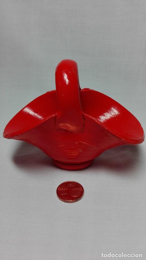 Artesan&iacute;a: Cestilla de cer&aacute;mica roja. - Foto 2