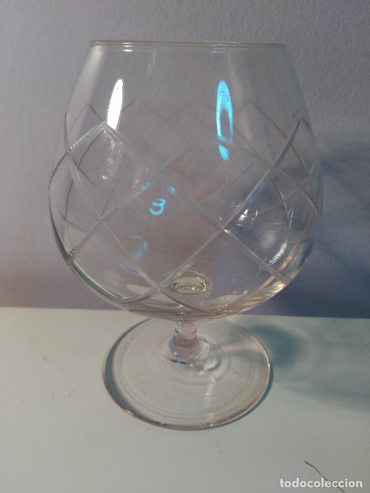 Artesan&iacute;a: Copa de bal&oacute;n. Cristal labrado. - Foto 1