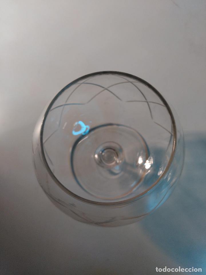 Artesan&iacute;a: Copa de bal&oacute;n. Cristal labrado. - Foto 5