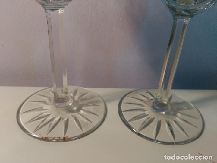 Artesan&iacute;a: Dos Copas de Cristal labrado. - Foto 4