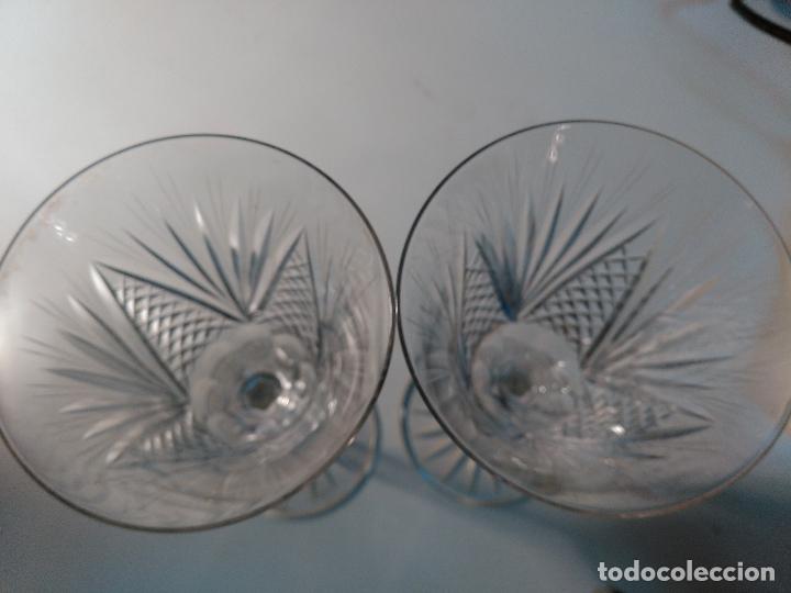 Artesan&iacute;a: Dos Copas de Cristal labrado. - Foto 5