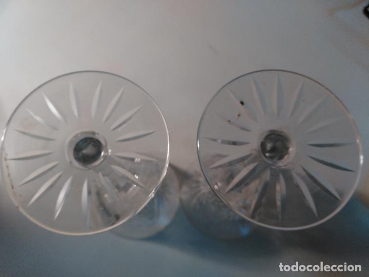 Artesan&iacute;a: Dos Copas de Cristal labrado. - Foto 6