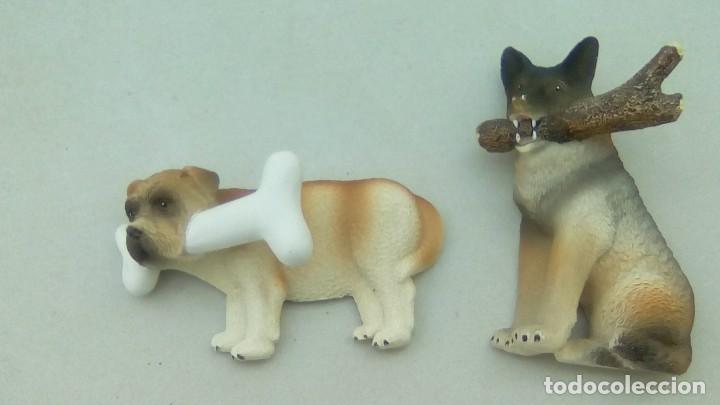 Artesan&iacute;a: 2 perchas ceramica perros - Foto 1