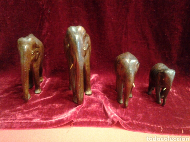 Artesan&iacute;a: Elefantes tallados en madera - Foto 2