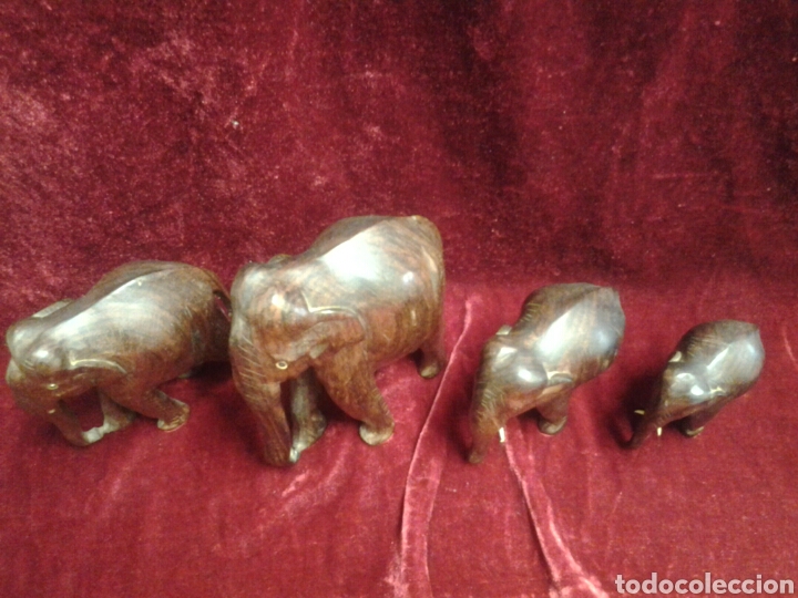 Artesan&iacute;a: Elefantes tallados en madera - Foto 4