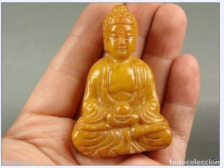 Artesan&iacute;a: Buda Buddha Buditava de jade amarillo - Foto 1