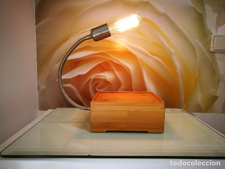 Artesan&iacute;a: Lampara de mesa caja Bamb&uacute; - Foto 1