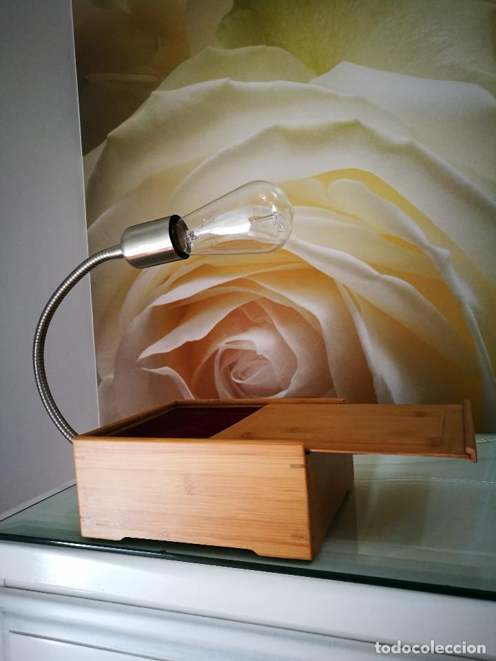 Artesan&iacute;a: Lampara de mesa caja Bamb&uacute; - Foto 12