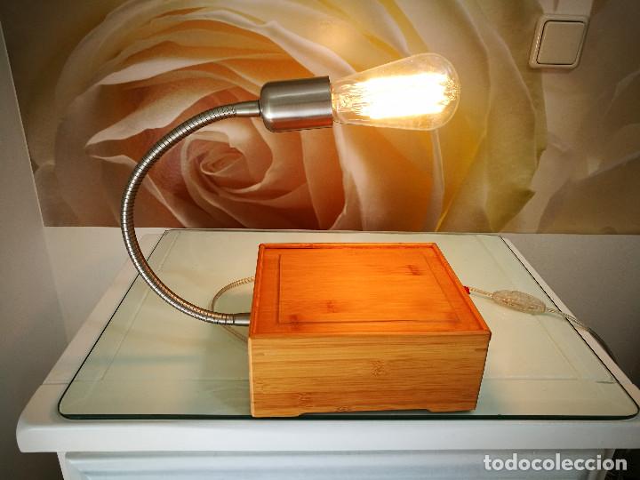 Artesan&iacute;a: Lampara de mesa caja Bamb&uacute; - Foto 15