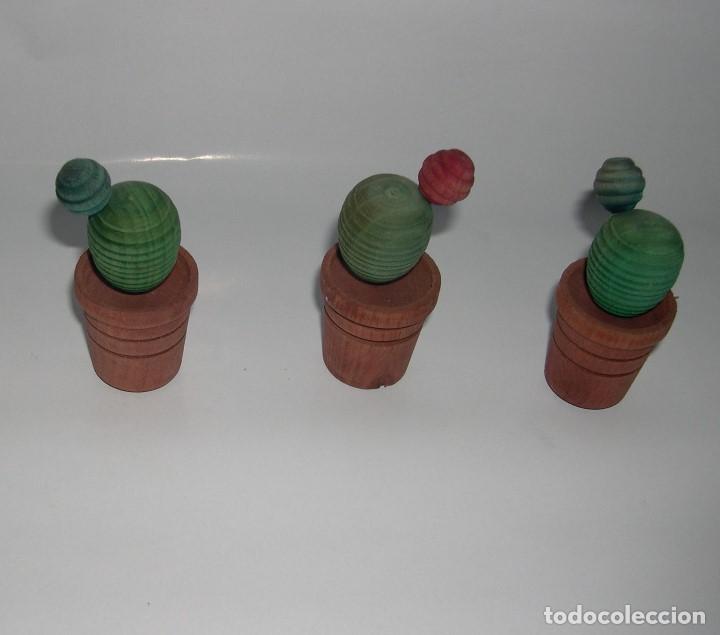 Artesan&iacute;a: cactus de madera decorativos - Foto 1