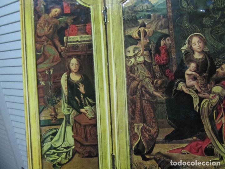 Artesan&iacute;a: Tr&iacute;ptico - lamina sobre tabla - Foto 3