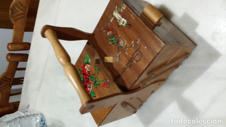 Artesan&iacute;a: Costurero de madera. - Foto 2