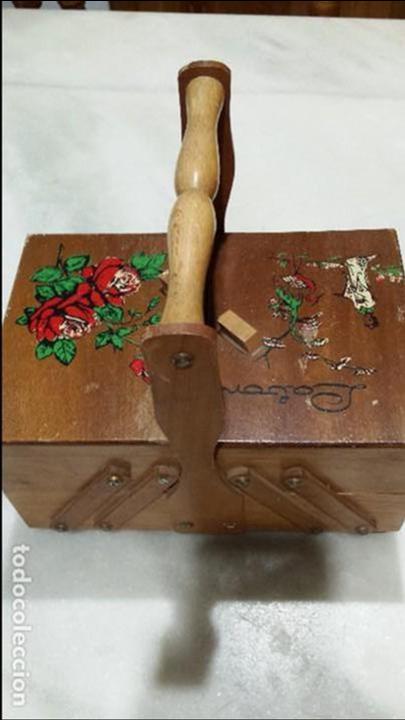 Artesan&iacute;a: Costurero de madera. - Foto 1