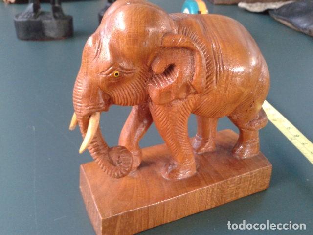 Artesanía: Elefante tallado en madera - Foto 2 - 121054923