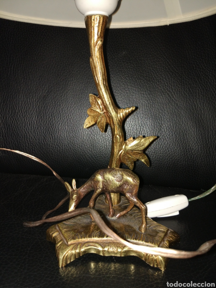 Artesan&iacute;a: L&aacute;mpara bronce mesilla - Foto 4