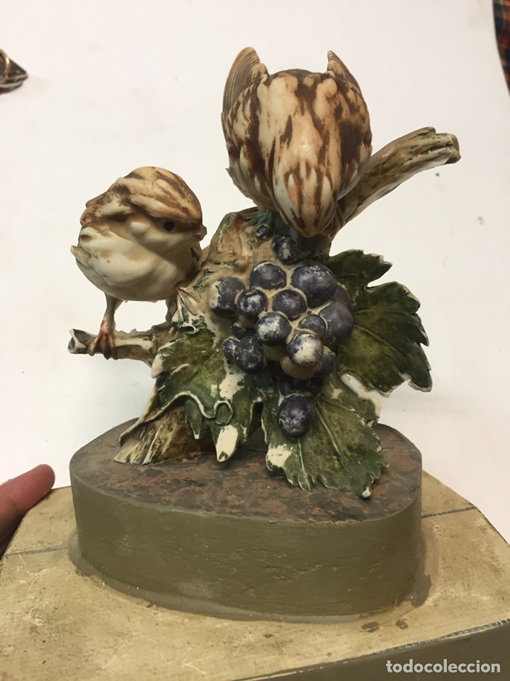 Artesan&iacute;a: P&aacute;jaros comiendo uvas - Foto 3