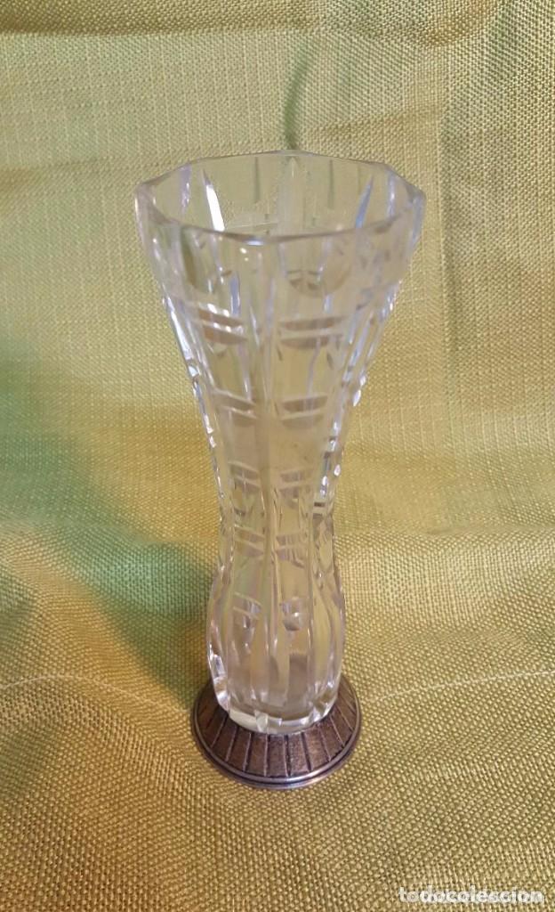 Artesan&iacute;a: JARRON DE CRISTAL Y BASE DE PLATA - Foto 1