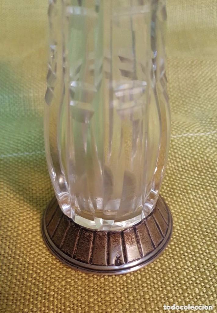 Artesan&iacute;a: JARRON DE CRISTAL Y BASE DE PLATA - Foto 3