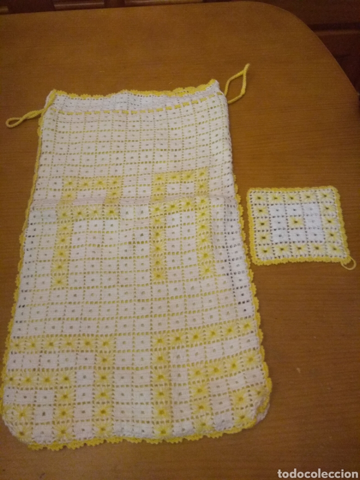 Artesan&iacute;a: Bolsa de pan + agarradera de ganchillo - Foto 1