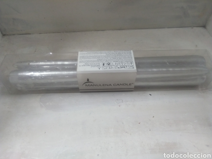 Artesan&iacute;a: 4 velas , 25 CM, plata - Foto 1