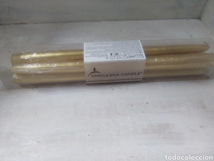 Artesan&iacute;a: 4 velas, 25 CM, oro - Foto 1