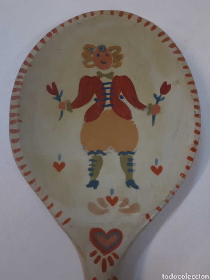 Artesan&iacute;a: Cuchara madera pintada a mano - Foto 1