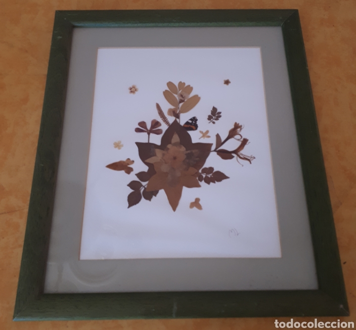 Artesan&iacute;a: Cuadro hojas y flores secas - Foto 1