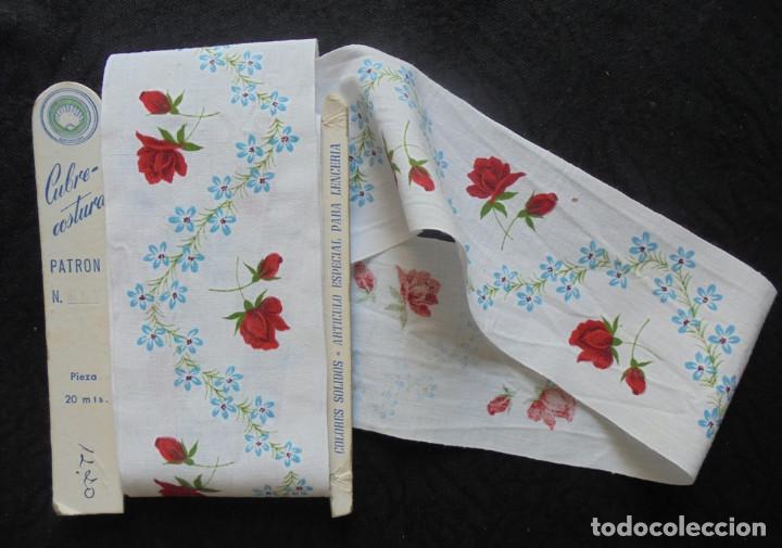 Artesan&iacute;a: Cinta vintage algod&oacute;n con flores - Foto 1