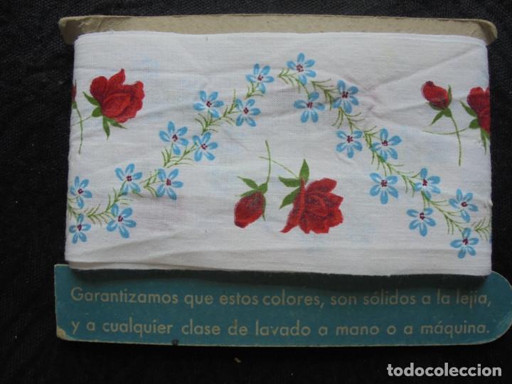 Artesan&iacute;a: Cinta vintage algod&oacute;n con flores - Foto 3