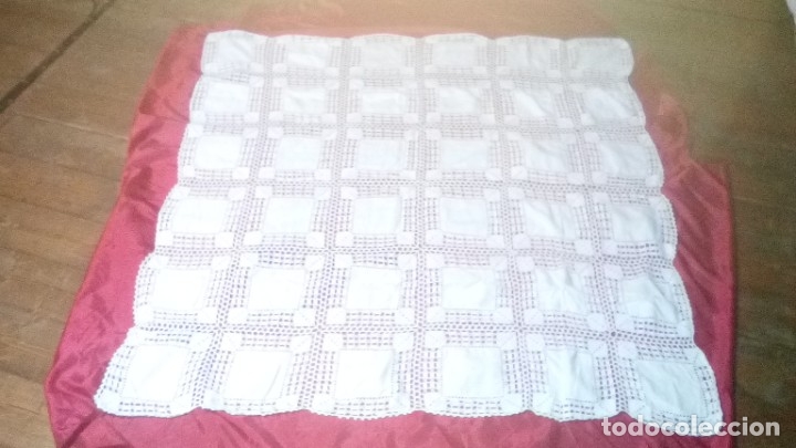 Artesan&iacute;a: Mantel de Lino y ganchillo - Foto 4