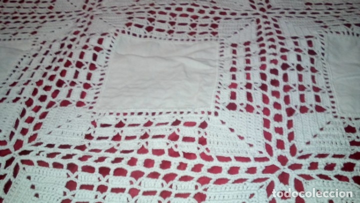 Artesan&iacute;a: Mantel de Lino y ganchillo - Foto 1