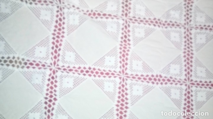 Artesan&iacute;a: Mantel de lino y ganchillo - Foto 1