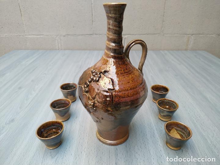 Artesan&iacute;a: Jarra con vasos de barro - Foto 2