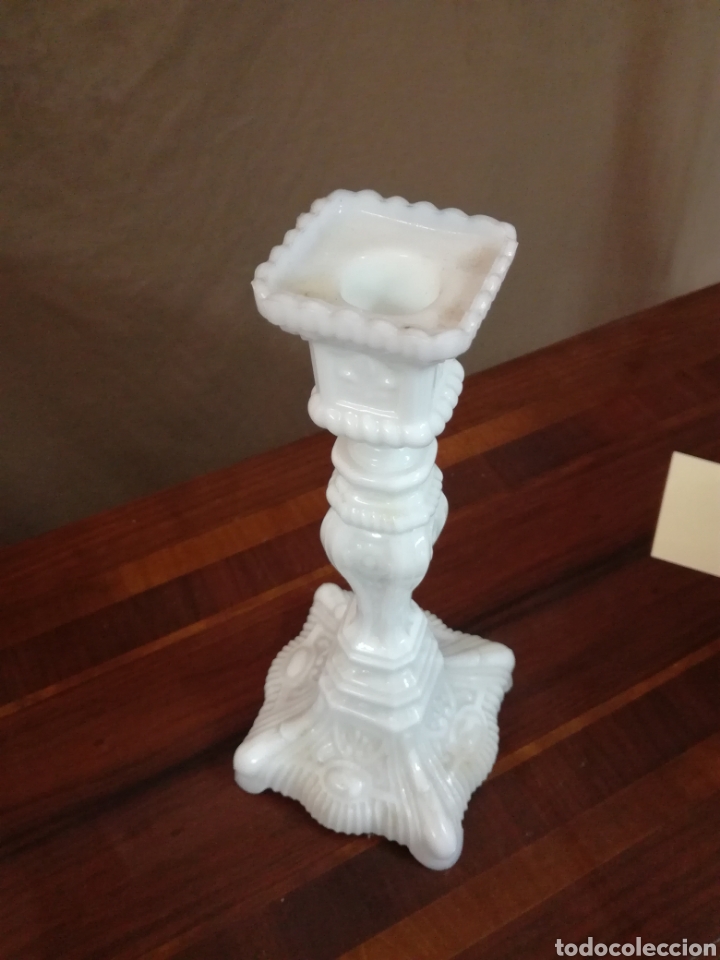 Artesan&iacute;a: Candelabro blanco - Foto 2